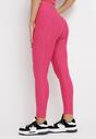 Fuksjowe Legginsy Push Up Ozdobione Tłoczonym Wzorem Nanoune