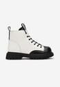 Biało-Czarne Botki Workery Guree