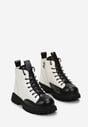 Biało-Czarne Botki Workery Guree