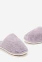 Fioletowe Kapcie z Futerkiem Slavelma