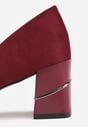 Pantofi cu toc Bordo