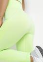 Jasnozielony 3-częściowy Komplet Sportowy Bluza Top i Legginsy Oviona