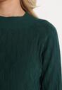 Zielony Klasyczny Sweter z Półgolfem Nordda