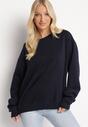 Granatowa Ocieplana Bluza Oversize Lhea