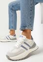Sneakers Bej cu albastru
