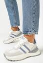 Sneakers Bej cu albastru