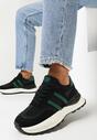 Sneakers Negru cu verde