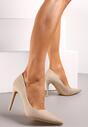 Pantofi stiletto Bej