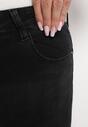 Czarne Jeansy Skinny o Modelu Push Up z Regularną Talią Vistanza