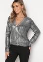 Cardigan Argintiu