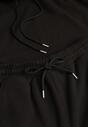 Czarny Bawełniany Komplet Dresowy z Bluzą i Spodniami Zansira