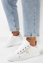 Sneakers Alb cu auriu
