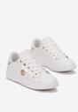 Sneakers Alb cu auriu