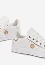 Sneakers Alb cu auriu