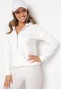 Biała Bawełniana Bluza z Kapturem Hebesa
