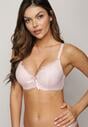 Różowy Koronkowy Biustonosz z Usztywnieniem Jophine