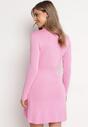 Różowa Sukienka z Wiskozy z Łańcuszkami Nigellus