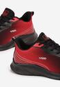 Czerwone Buty Sportowe ze Sznurowaniem i Siateczkową Cholewką Blentia