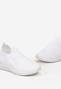 Białe Wsuwane Buty Sportowe z Elastycznej Siateczki Aspira