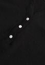 Czarna Bluzka z Tkaniny Plumeti z Guzikami Irlena