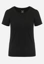 Czarny Bawełniany T-shirt o Klasycznym Kroju Zilira