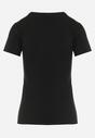 Czarny Bawełniany T-shirt o Klasycznym Kroju Zilira