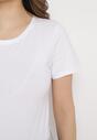 Biały Bawełniany T-shirt o Klasycznym Kroju Zilira