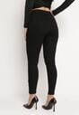 Czarne Jeansy Skinny z Efektem Push Up i Napami Przy Kostkach Irvina