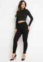 Czarne Jeansy Skinny z Efektem Push Up i Napami Przy Kostkach Irvina