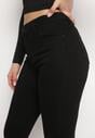 Czarne Jeansy Skinny z Efektem Push Up i Napami Przy Kostkach Irvina