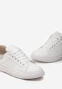 Biało-Beżowe Klasyczne Sneakersy Siremea