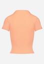 Pomarańczowy Bawełniany T-shirt Elastyczny Lireanne