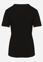 Czarny Klasyczny T-shirt Bawełniany z Krótkim Rękawem Ismerina