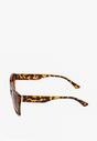 Ciemnobrązowe Okulary Przeciwsłoneczne Kocie Oko z Filtrem UV Umbina