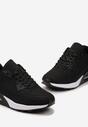 Czarne Klasyczne Sneakersy na Podeszwie Air Sznurowane Dysuria