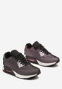 Czarno-Różowe Klasyczne Sneakersy na Podeszwie Air Sznurowane Dysuria