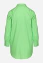 Zielona Bawełniana Koszula Klasyczna z Kieszeniami Sasana
