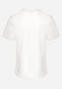 Biała Koszulka z Bawełny Ozdobiona Nadrukiem Daerin