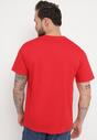 Czerwona Koszulka T-Shirt z Bawełny Iladara