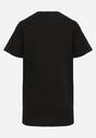 Czarna Koszulka Bawełniana T-shirt z Nadrukiem Ralora