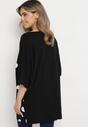 Czarna Bawełniana Bluzka z Luźnymi Rękawami Candira