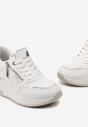 Sneakers Alb cu argintiu