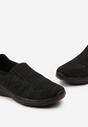 Czarno-Szare Wsuwane Buty Sportowe z Elastyczną Cholewką w Melanżowy Wzór Andicra