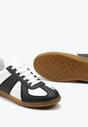 Czarno-Białe Sneakersy w Stylu Klasycznych Tenisówek Filtris