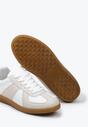Beżowo-Białe Sneakersy w Stylu Klasycznych Tenisówek Filtris