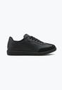 Czarne Sneakersy przed Kostkę Sznurowane Alestren
