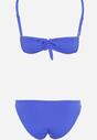 Niebieskie Bikini Dwuczęściowe na Cienkich Ramiączkach i Majtki z Gumką w Pasie Yfriel