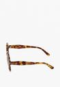 Brązowe Okulary Przeciwsłoneczne z Kwadratowymi Oprawkami Gervenia