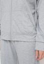 Jasnoszary  2-częściowy Komplet Dresowy Bluza z Kapturem Spodnie z Gumką w Pasie Regulowane Tellfana