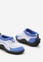 Niebiesko-Białe Buty Sportowe do Wody z Elastyczną Cholewką Gellema